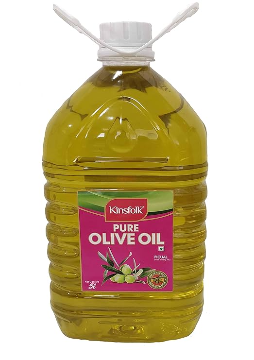 COLD PRESSED PURE OLIVE OIL- 5 litres can ((pack of 3))