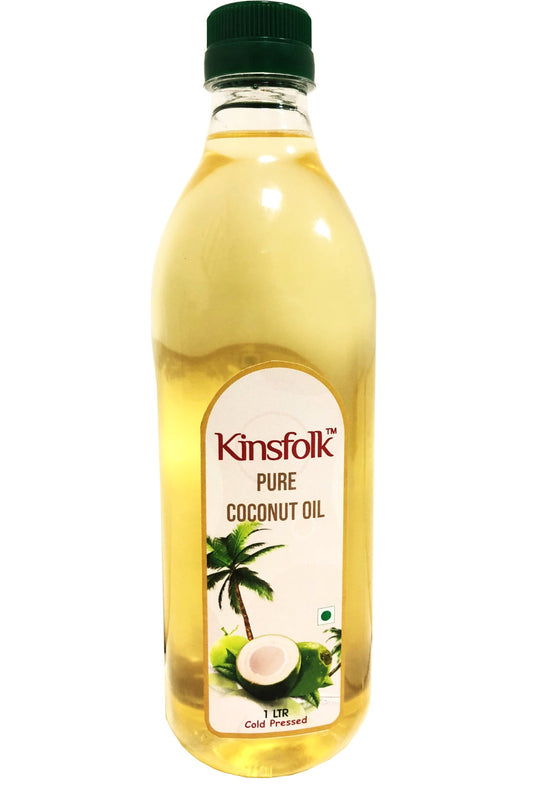 Kinsfolk Organic Extra Virgin Coconut Oil (Cold Pressed) - 1 Ltr
