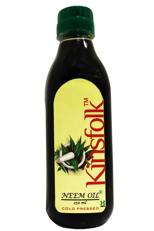 Kinsfolk NEEM Oil < All Natural & Cold-Pressed, Heals & Moisturizes > - 1 Ltr ((10000 PPM))