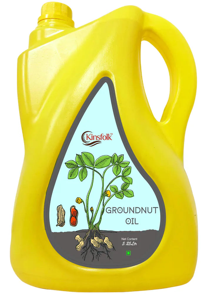 COLDPRESSED GROUNDNUT OIL - 5 LITRE CAN