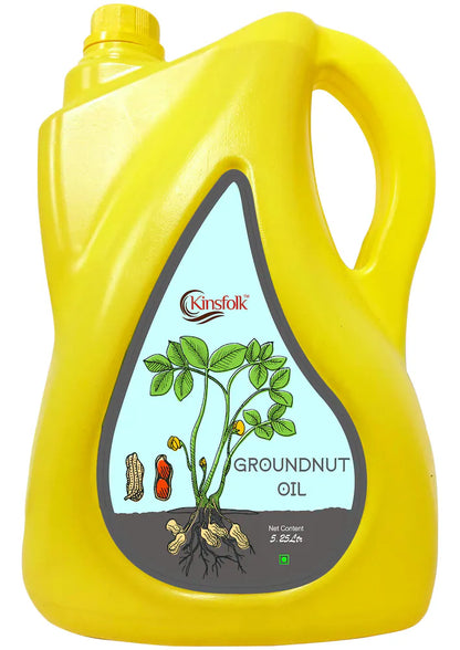 COLDPRESSED GROUNDNUT OIL - 5 LITRE CAN